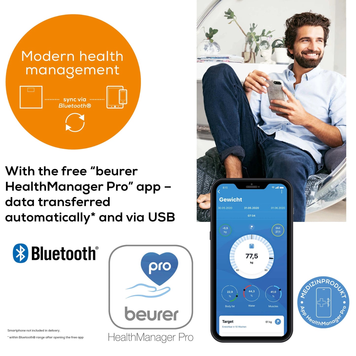 Diagnostiline bluetooth saunakaal Beurer
