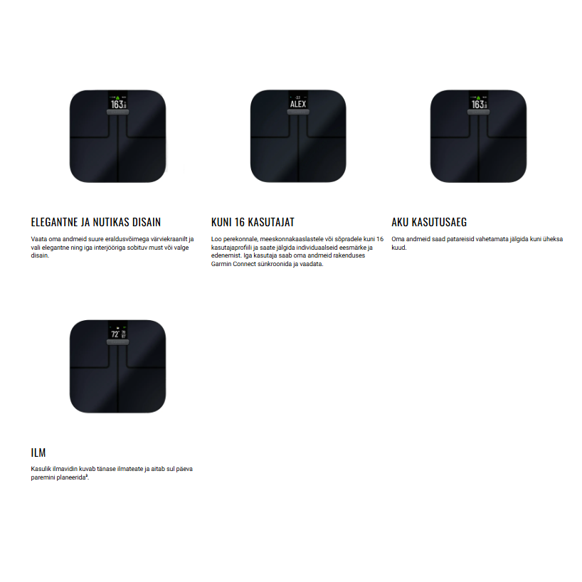 Diagnostiline Wi-Fi Saunakaal Garmin Smart Index S2 must