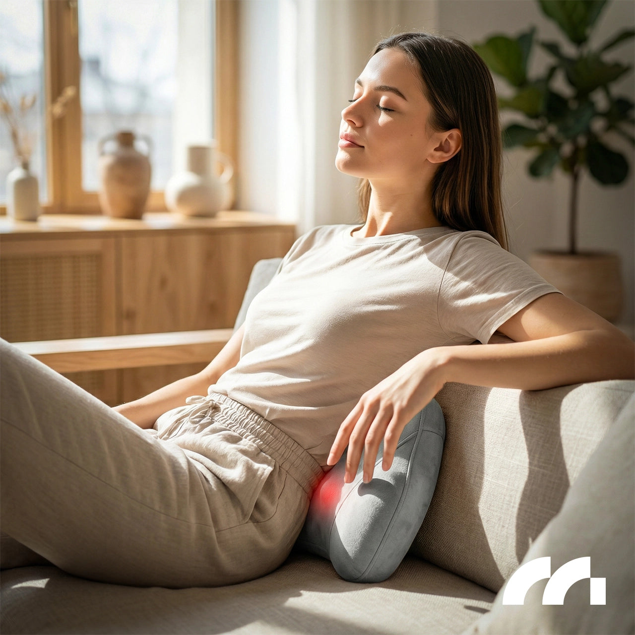 Juhtmevaba Massaažipadi Shiatsu 1800 mAh Akuga