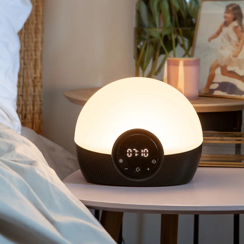 Lumie Glow 150 valgusäratuskell valge müraga
