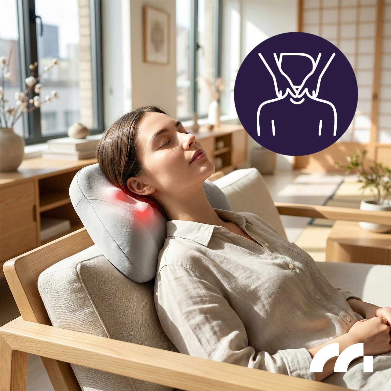 Juhtmevaba Massaažipadi Shiatsu 1800 mAh Akuga