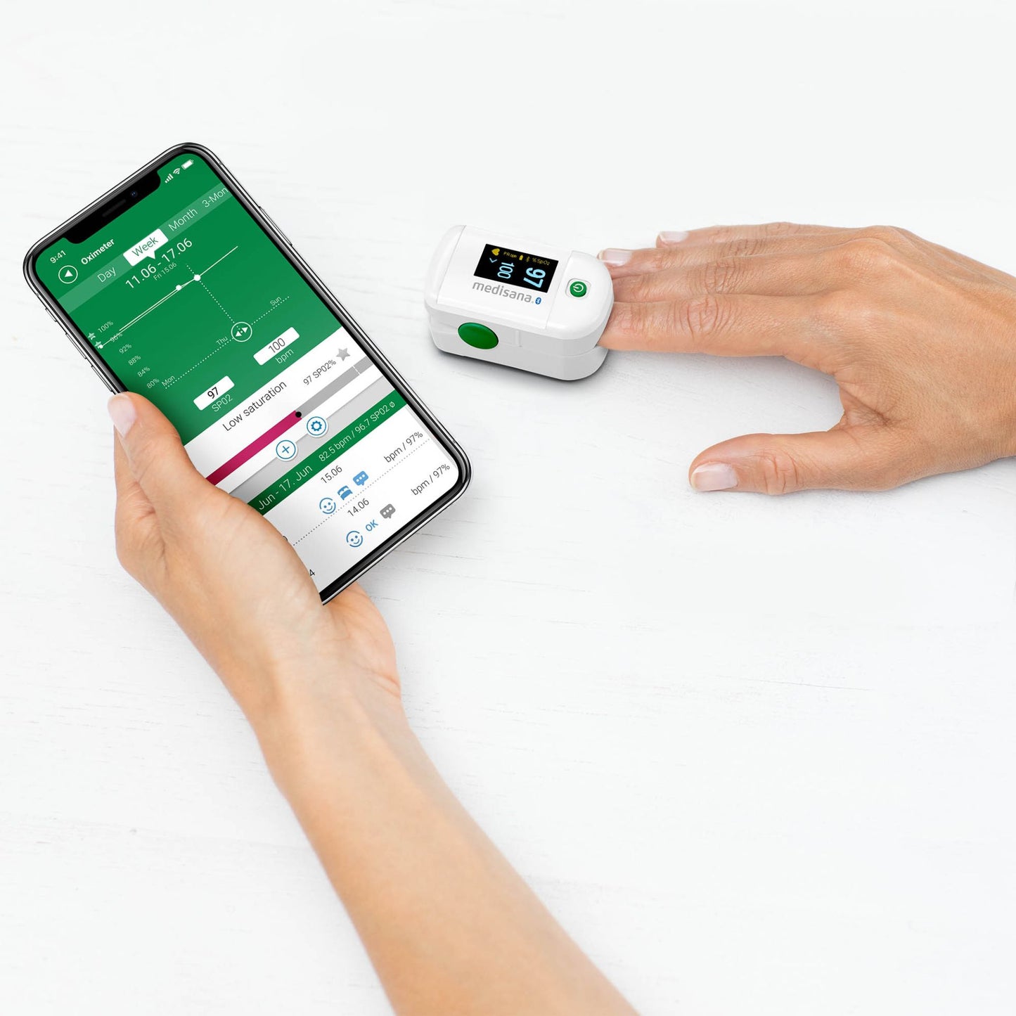 Medisana PM 100 pulssoksümeeter