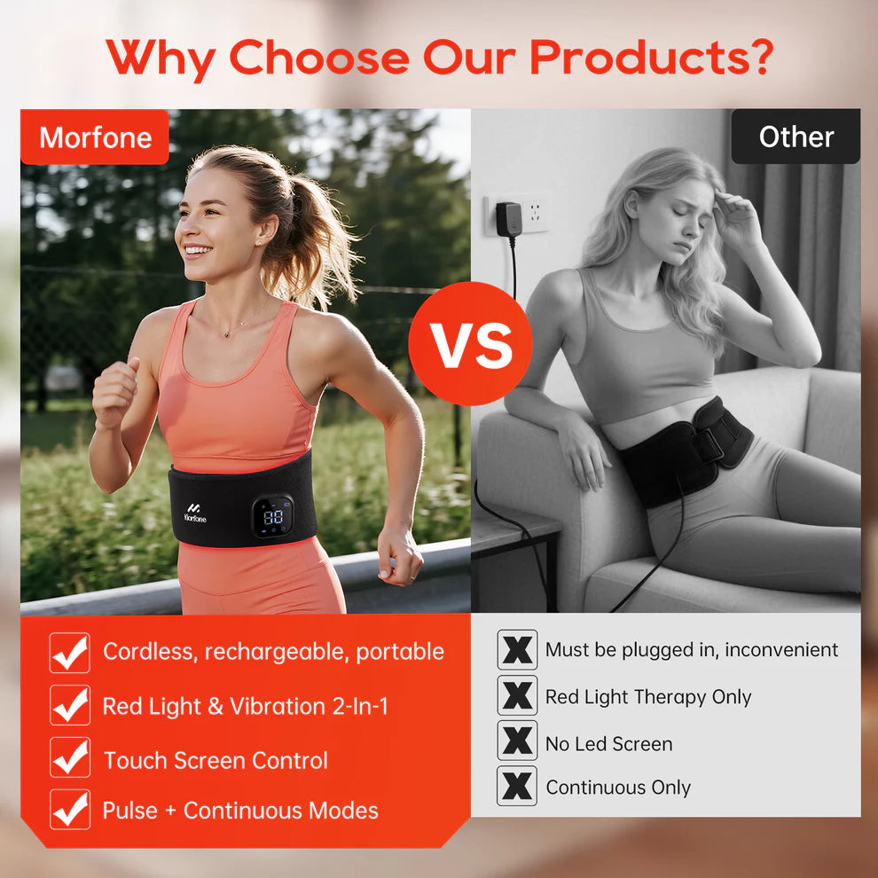 Punase valguse IR teraapia vöö selja- jm valude vastu