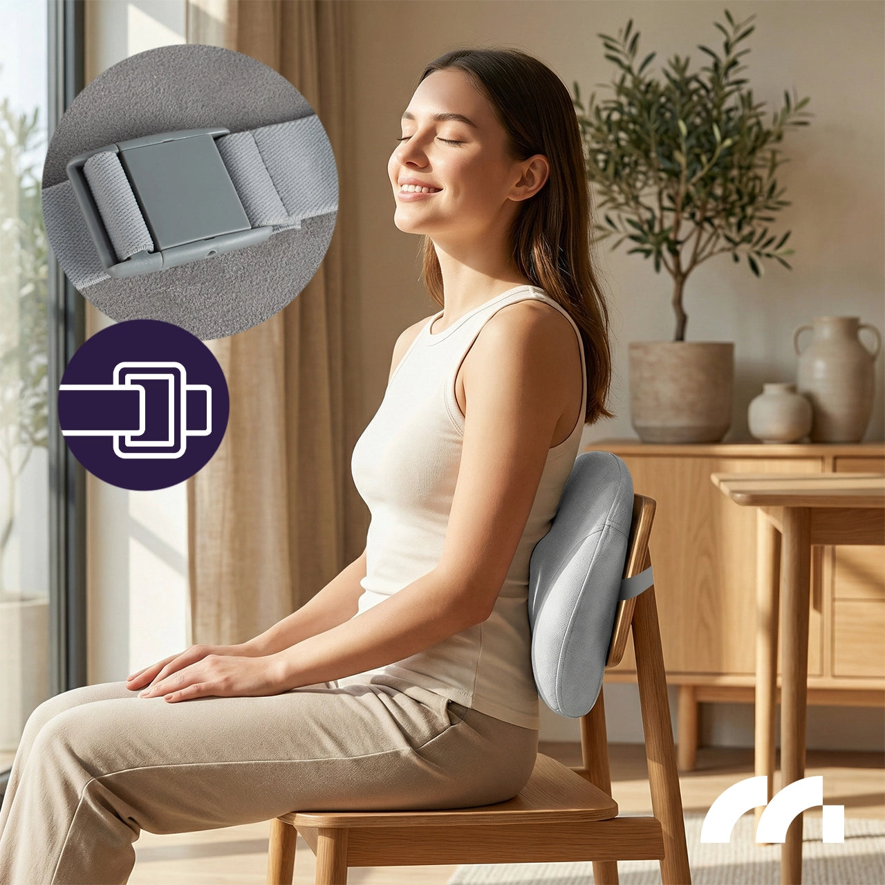 Juhtmevaba Massaažipadi Shiatsu 1800 mAh Akuga