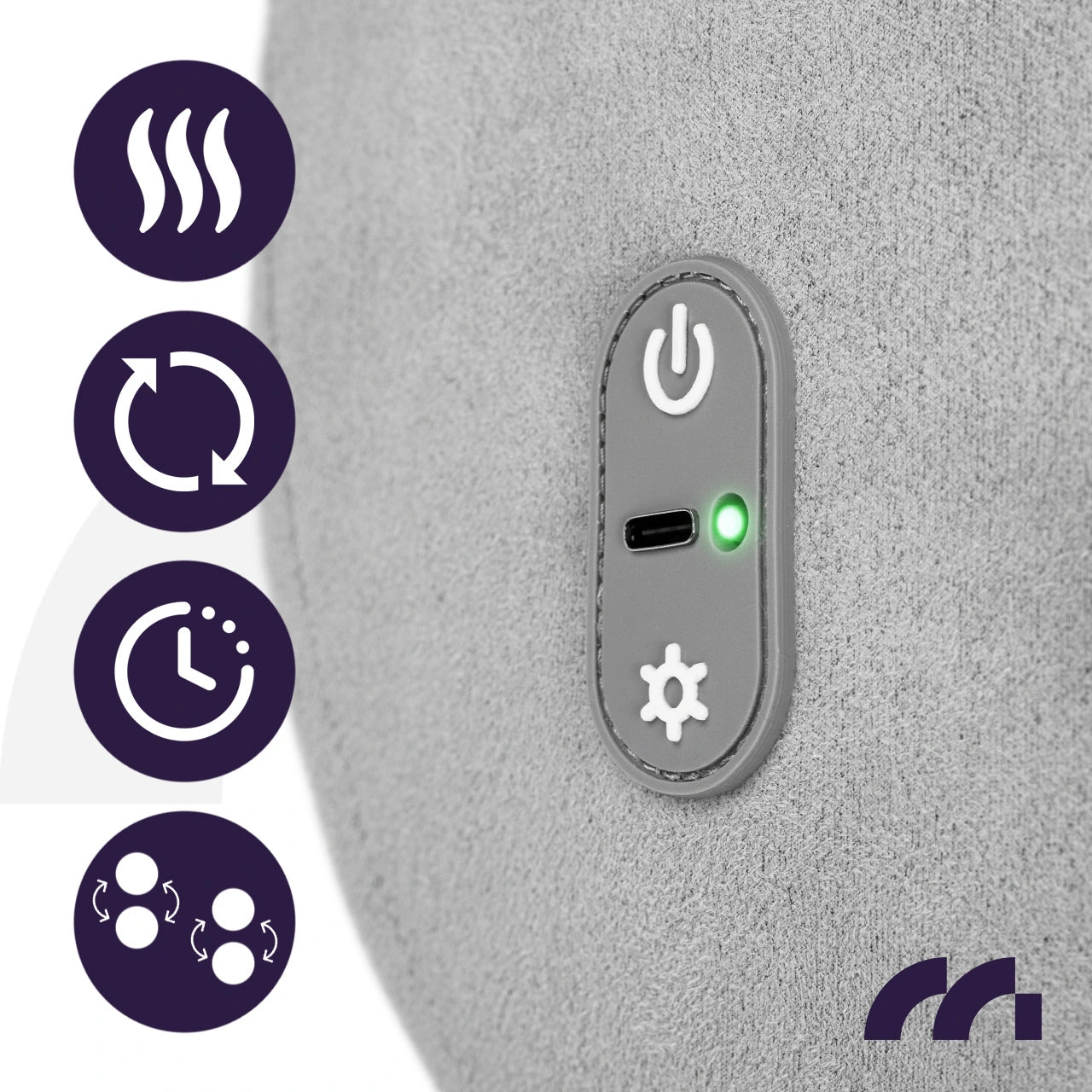 Juhtmevaba Massaažipadi Shiatsu 1800 mAh Akuga