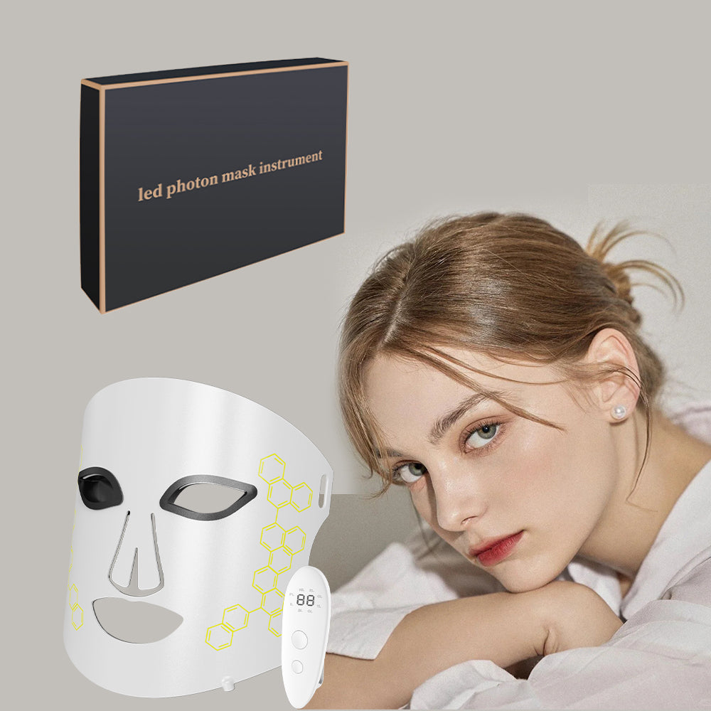 Punase valguse õhuke LED mask IR teraapiaks näole