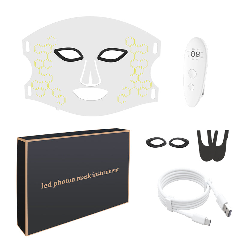 Punase valguse õhuke LED mask IR teraapiaks näole