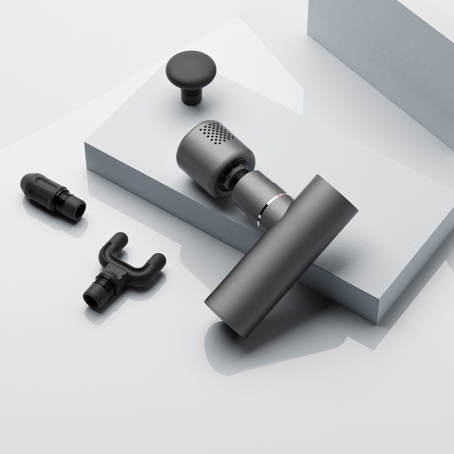 Compact Mini massaažipüstol soe-külm otsikuga