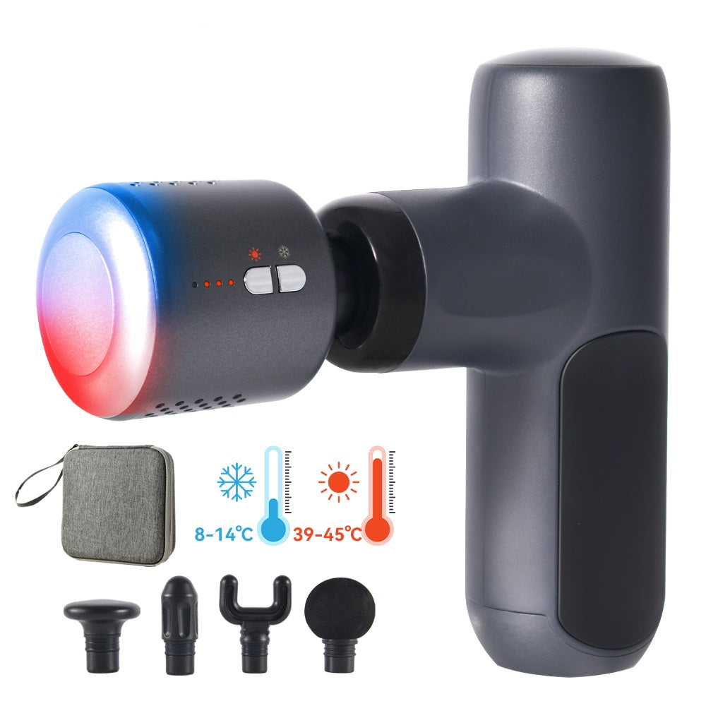 Compact Mini massaažipüstol soe-külm otsikuga