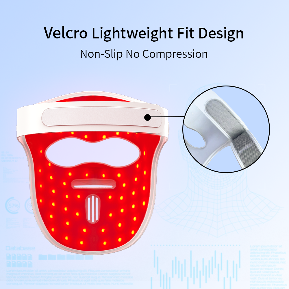 Punase valguse LED mask IR teraapiaks näole