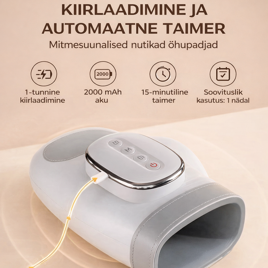 Käelaba Kompressioon-masseerija Smart & Warm massager