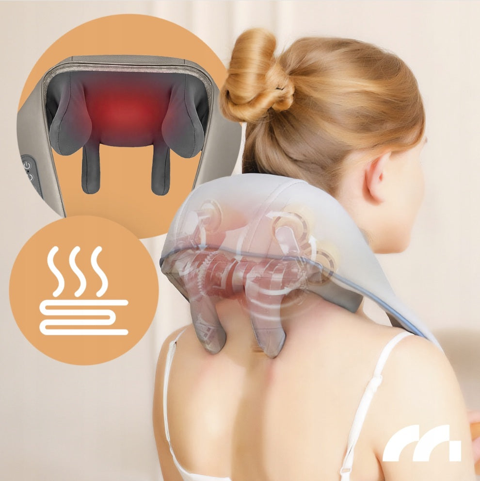 Juhtmevaba Shiatsu kaela selja turja salli-tüüpi 6D massöör akuga