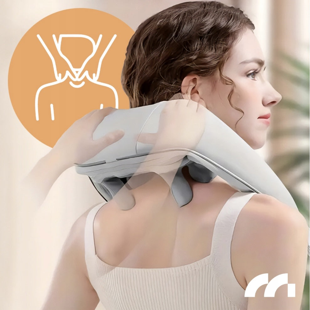 Juhtmevaba Shiatsu kaela selja turja salli-tüüpi 6D massöör akuga