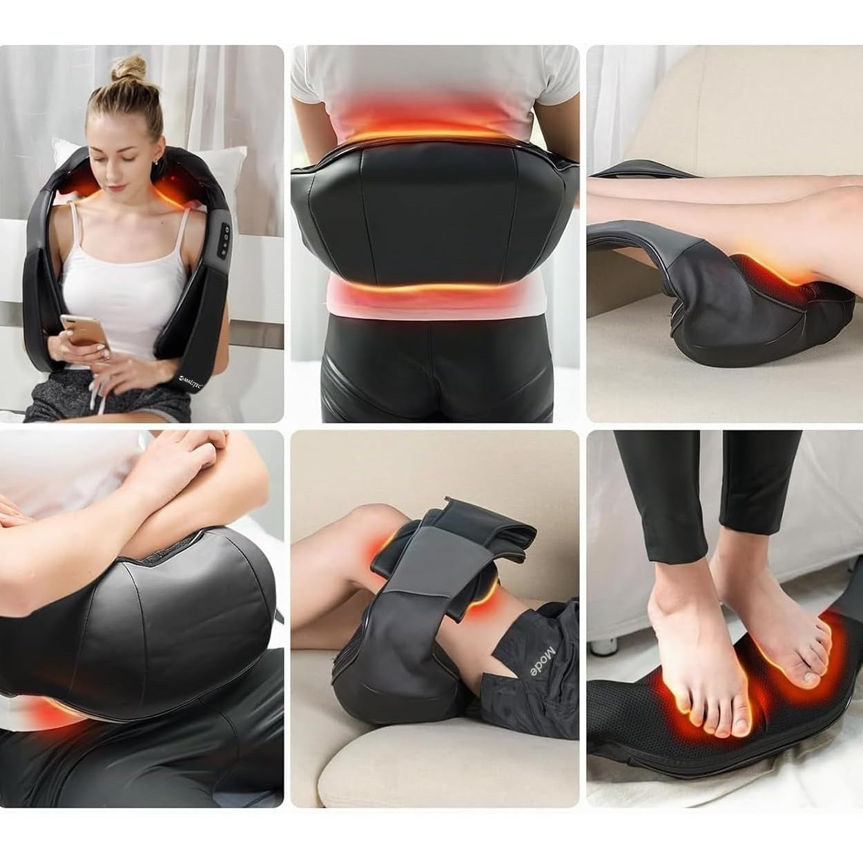 Shiatsu kaela selja turja soojendav salli tüüpi massöör Pro Comfy