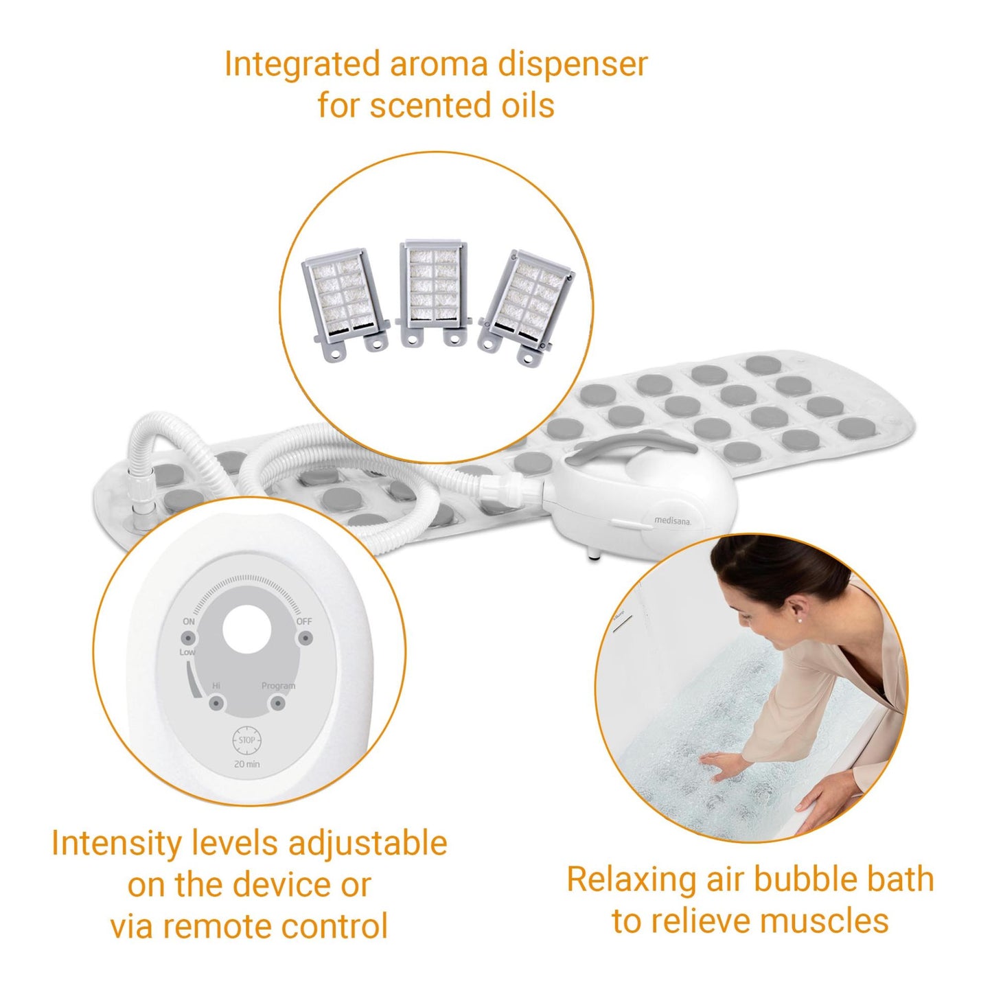 Mullimatt massaažiks vannis Bubble Bath Massage MBH